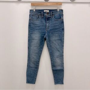 Madewell 10” high rise skinny button fly jeans